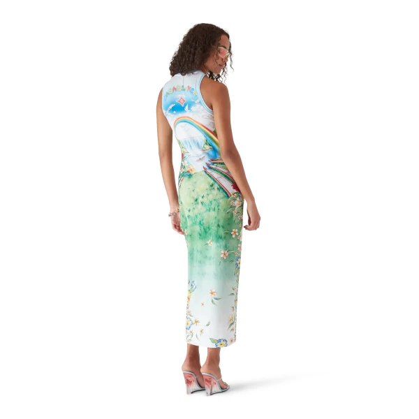 Casablanca Multicolour Aloha Maxi Dress | Long Dresses | Coveti