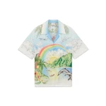 Casablanca Multicolour Aloha Short Sleeve Silk Shirt | Shirt | Coveti