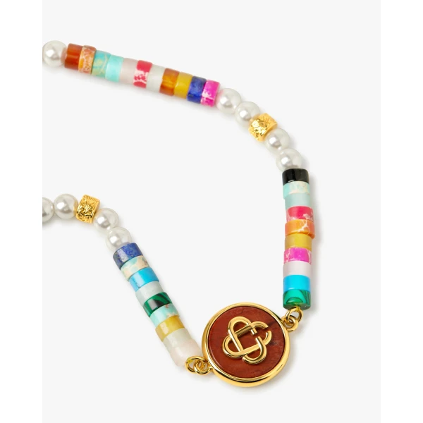 Casablanca Multicolour Bead Necklace | Necklace | Coveti