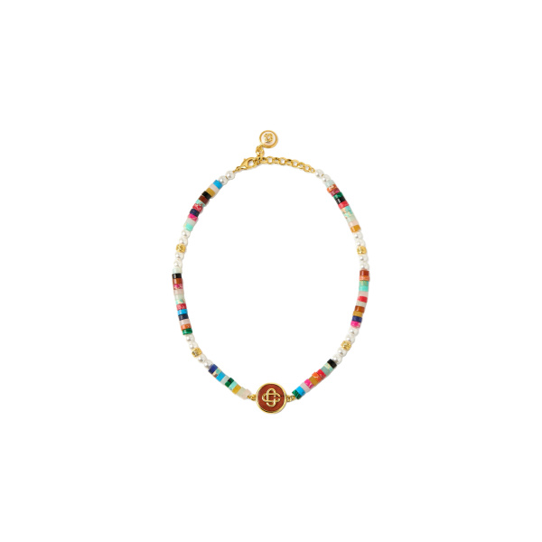 Casablanca Multicolour Bead Necklace | Necklace | Coveti