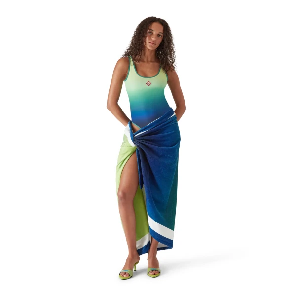 Casablanca Multicolour Gradient Swimsuit | Swimsuits | Coveti