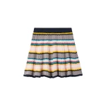 Casablanca Multicolour Knit Chevron Mini Skirt | Mini Skirt | Coveti
