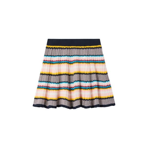 Casablanca Multicolour Knit Chevron Mini Skirt | Mini Skirt | Coveti