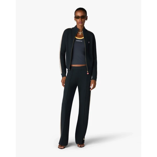 Casablanca Navy Café Culture Wool Track Jacket | Jackets | Coveti