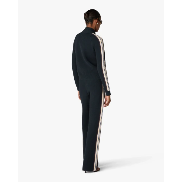 Casablanca Navy Café Culture Wool Track Jacket | Jackets | Coveti