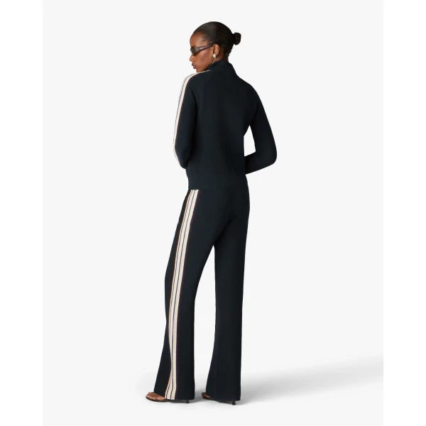 Casablanca Navy Café Culture Wool Track Pants | Sweatpants | Coveti