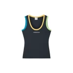 Casablanca Navy Colourblock Ribbed Tank Top | Tank Top | Coveti
