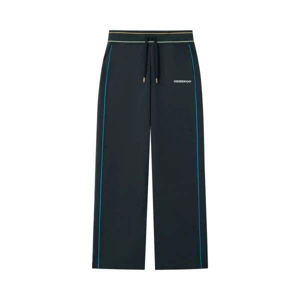 Navy Low-Rise Punto Joggers with Contrast Piping