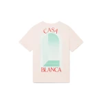 Casablanca Pink L'Arche Short Sleeve T-Shirt | T-Shirt | Coveti