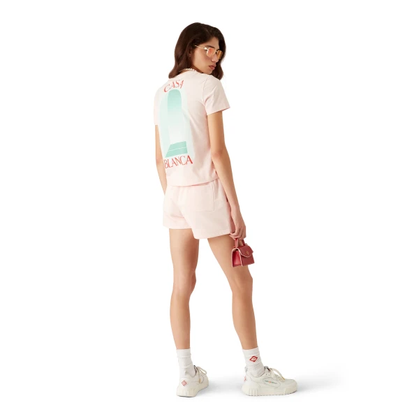 Casablanca Pink L'Arche Sweatshorts | Shorts | Coveti
