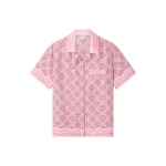 Casablanca Pink Radiating Monogram Silk Shirt | Shirt | Coveti