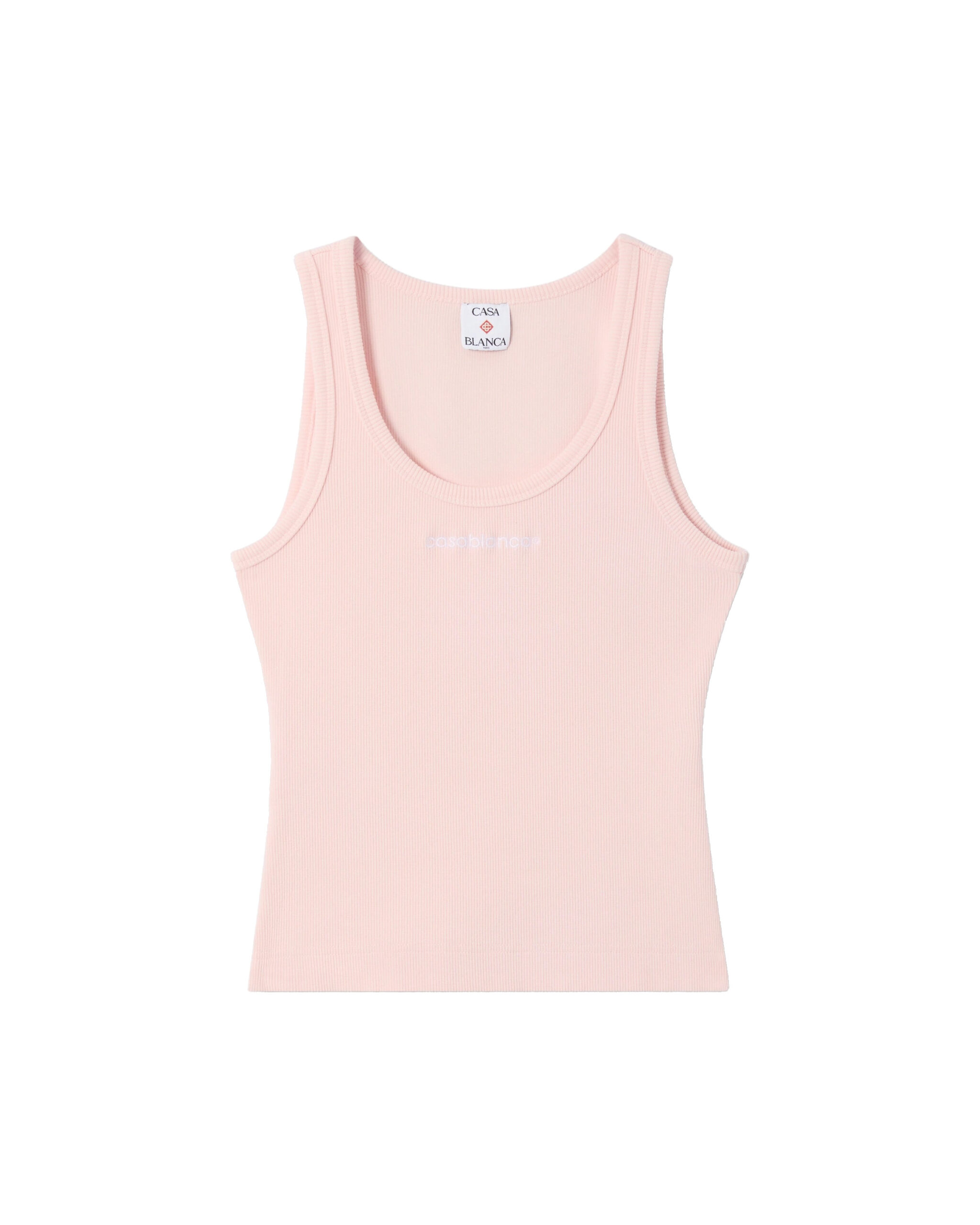 Casablanca Pink Ribbed Tank Top Casablanca Pink Ribbed Tank Top | Tank Top | Coveti