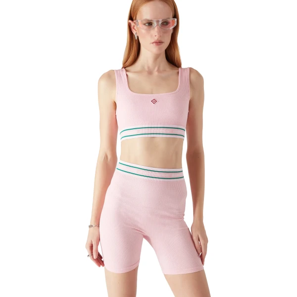Casablanca Pink Seamless Bralette | Bralette | Coveti