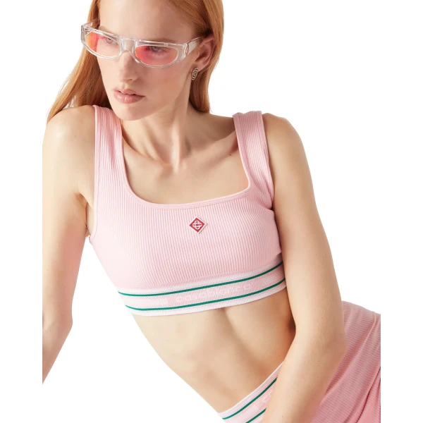 Casablanca Pink Seamless Bralette | Bralette | Coveti