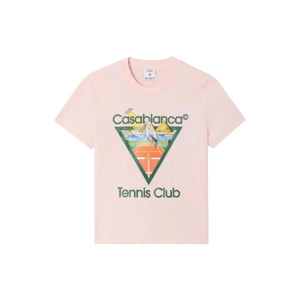 Pink Tennis Club Icon Pyramid Abduction Fitted Short Sleeve T-Shirt