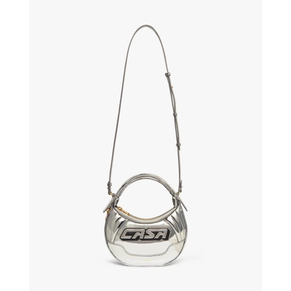Casablanca Silver Biker Bag | Shoulder & Crossbody Bags | Coveti