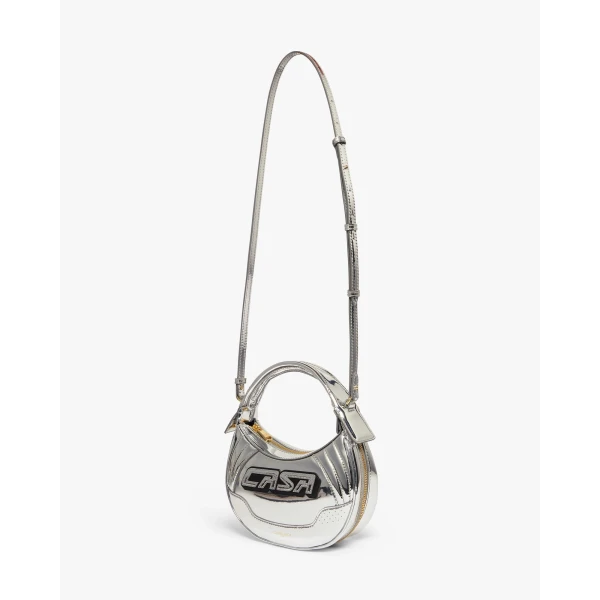 Casablanca Silver Biker Bag | Shoulder & Crossbody Bags | Coveti