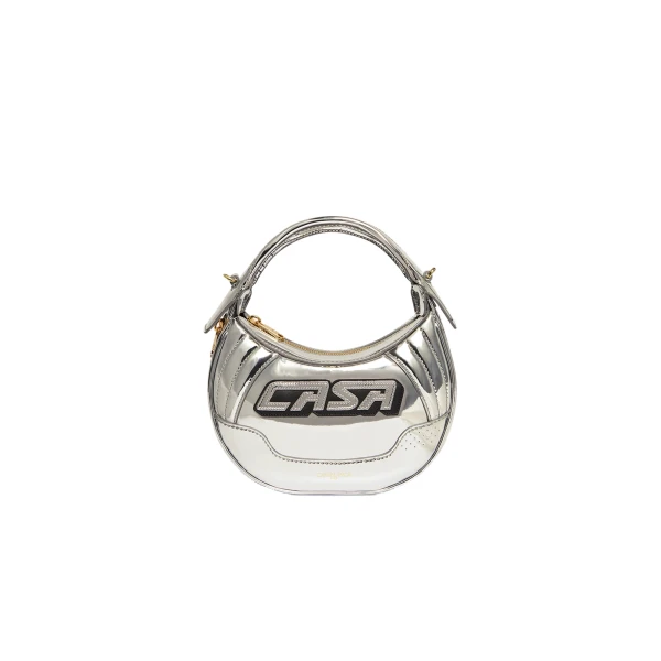 Casablanca Silver Biker Bag | Shoulder & Crossbody Bags | Coveti
