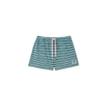 Casablanca Teal Striped Towelling Shorts | Shorts | Coveti