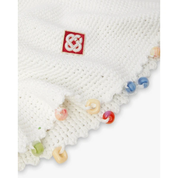 Casablanca White Beaded Crochet Hat | Hats | Coveti