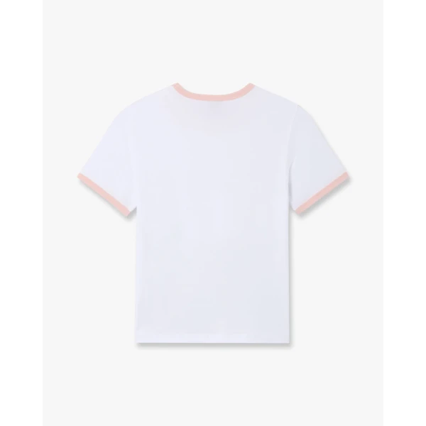 Casablanca White Casa Way Ringer Short Sleeve T-Shirt | T-Shirt | Coveti