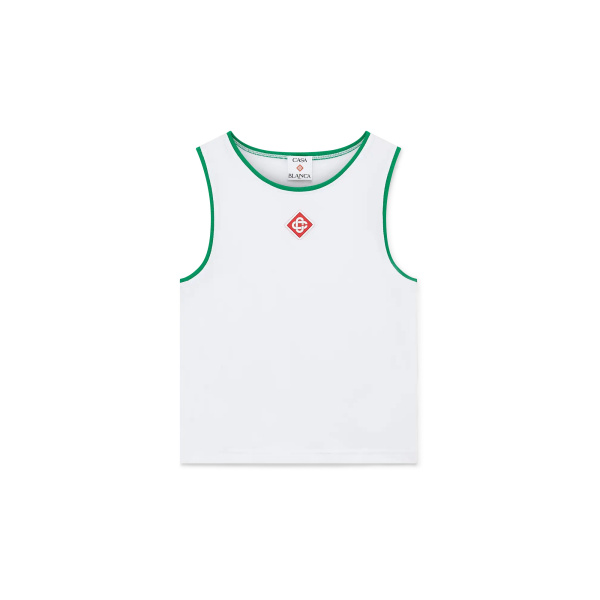 Casablanca White Diamond Logo Baby Tank Top | Tank Top | Coveti