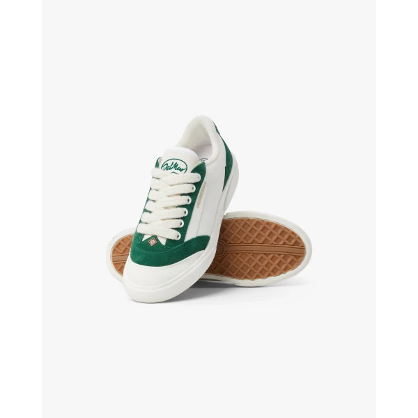 Casablanca White & Green Del Mar Sneaker | Sneakers | Coveti