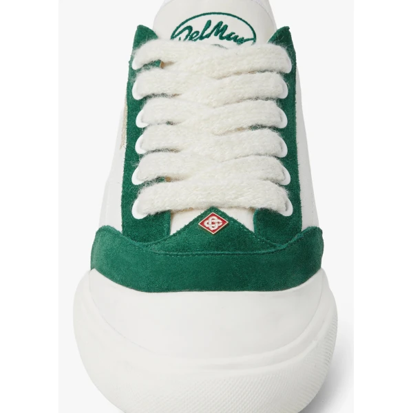 Casablanca White & Green Del Mar Sneaker | Sneakers | Coveti