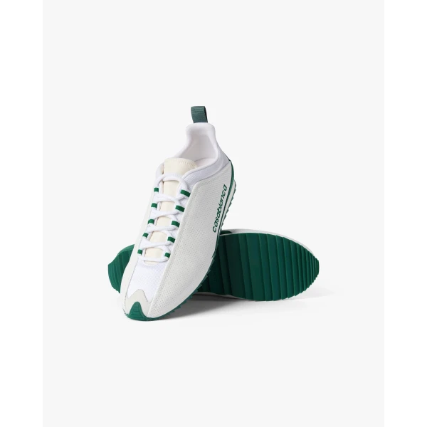 Casablanca White & Green Khopesh Sneaker | Sneakers | Coveti