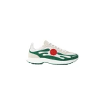 Casablanca White & Green Stade Sneaker | Sneakers | Coveti