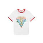 Casablanca White Innocence Triangle Ringer T-Shirt | T-Shirt | Coveti