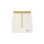 Casablanca White Lace Tuck Stitch Mini Skirt | Mini Skirt | Coveti