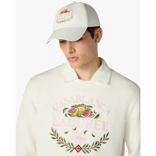 Casablanca White Ladurée x Casablanca Cap | Hats | Coveti