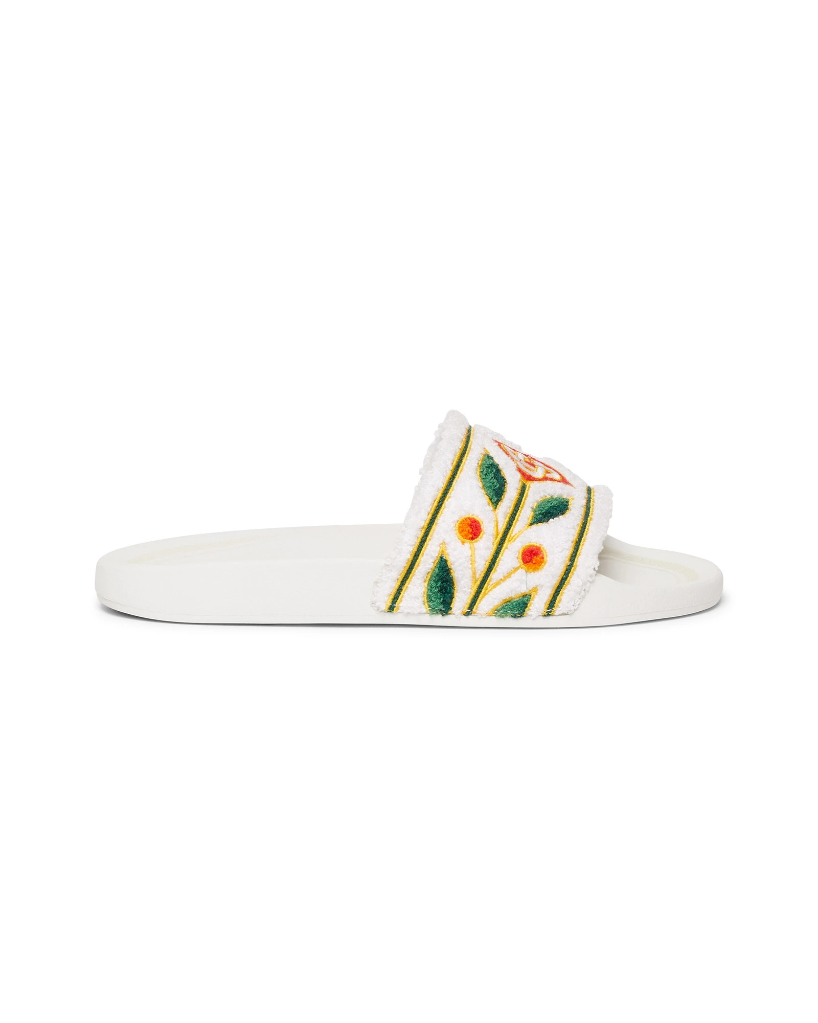 Casablanca White Laurel Terry Slides Casablanca White Laurel Terry Slides | Flip Flops & Slides | Coveti