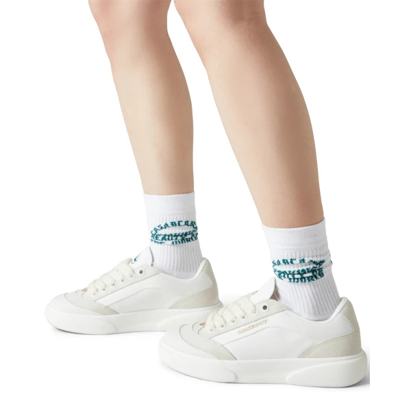 Casablanca White Leather Del Mar Sneaker | Sneakers | Coveti