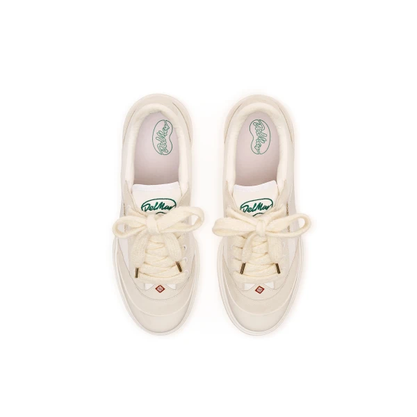 Casablanca White Leather Del Mar Sneaker | Sneakers | Coveti