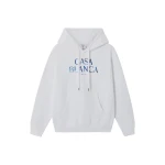 Casablanca White Meduse Stacked Logo Hooded Sweatshirt | Hoodies | Coveti