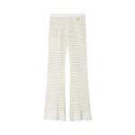 Casablanca White Pleated Mosaic Pants | Pants | Coveti
