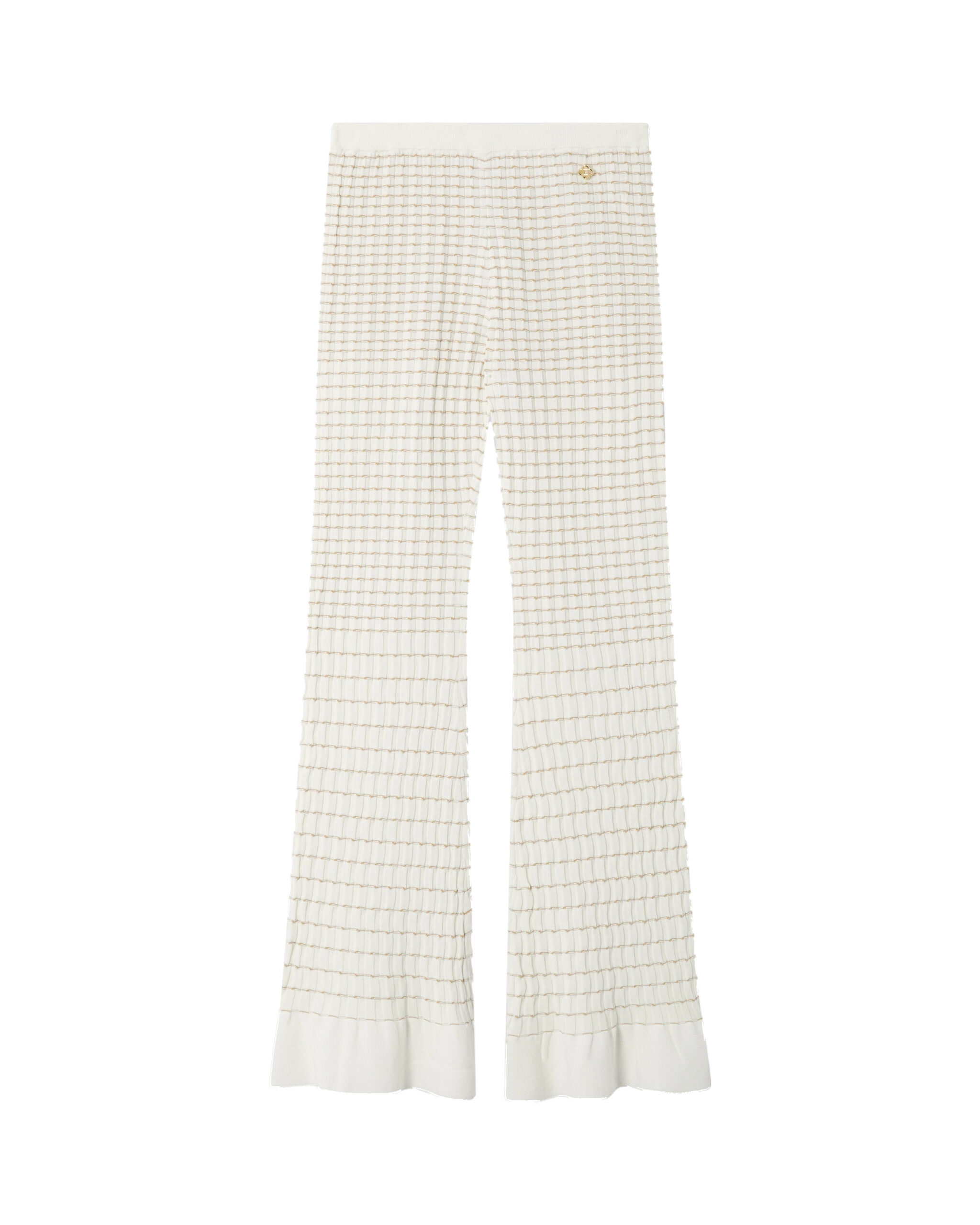 Casablanca White Pleated Mosaic Pants Casablanca White Pleated Mosaic Pants | Pants | Coveti