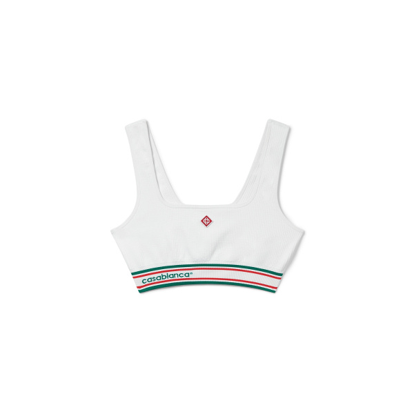 Casablanca White Seamless Bralette | Bralette | Coveti