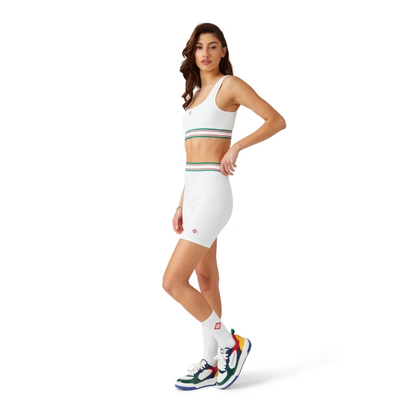 Casablanca White Seamless Shorts | Shorts | Coveti