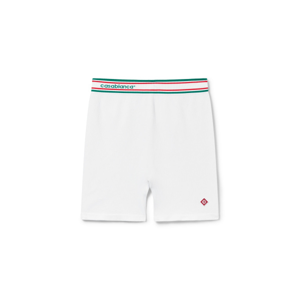 Casablanca White Seamless Shorts | Shorts | Coveti