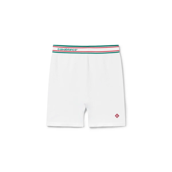 White Seamless Shorts