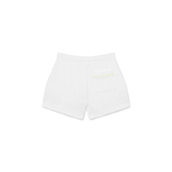 Casablanca White Waves Monogram Towelling Shorts | Shorts | Coveti