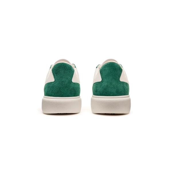 Casablanca White and Green Leather Del Mar Sneaker | Sneakers | Coveti