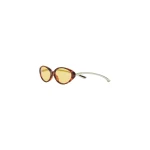 Casablanca Yellow Oval Curve Sunglasses | Sunglasses | Coveti