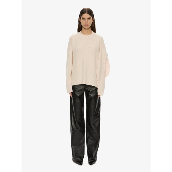 Christopher Esber Airbag Sweater in Cream Airbag Pink | Sweaters | Coveti