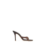 Christopher Esber Alocasia Heel in Chocolate | Heels | Coveti