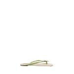 Christopher Esber Aura Quartz Raffia Flip Flop in Dypsis Green Natural | Flip Flops & Slides | Coveti