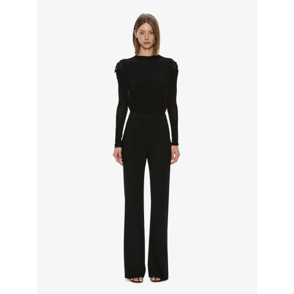 Christopher Esber Aurelia Sculpted Spiral Bodysuit in Black | Bodysuit | Coveti